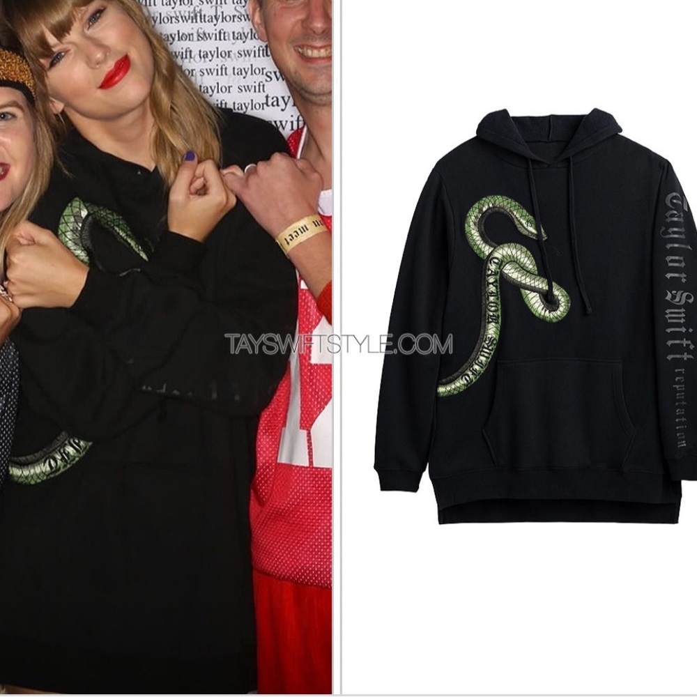 Taylor Swift Reputation snake hoodie NEW